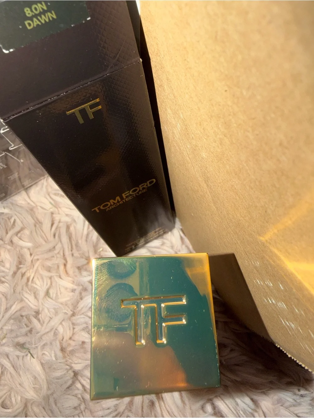 Tom Ford Black and Gold Compact Box - Picture 1 of 4